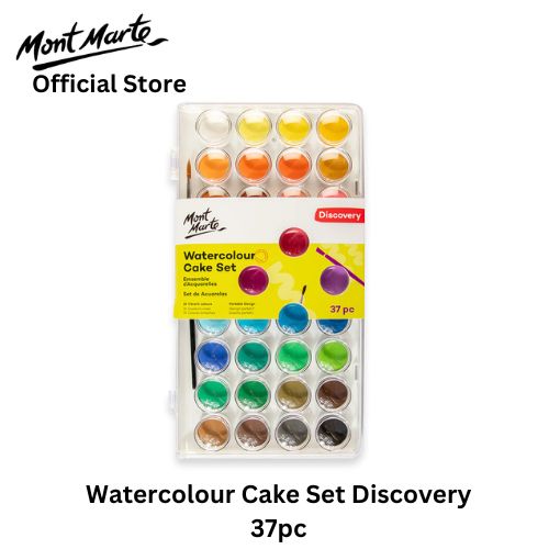 Woc Watercolour Cake Set - 18pce