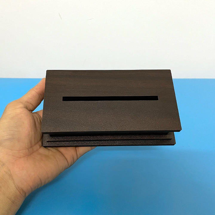 [HCM]Đế đèn 3D bằng gỗ kiểu dáng tam cấp - 16 màu có remote