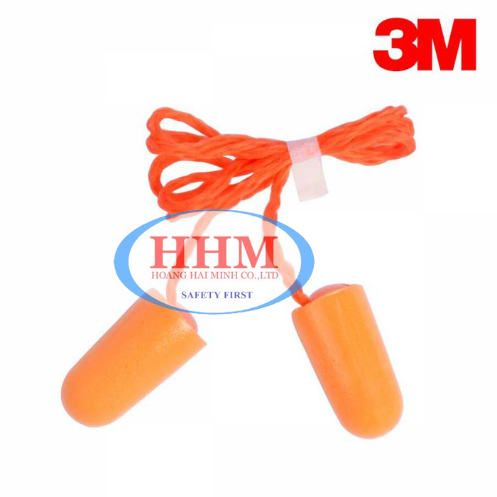 Bộ 5 cặp Nút tai chống ồn 3M 1110 - có dây(Orange)