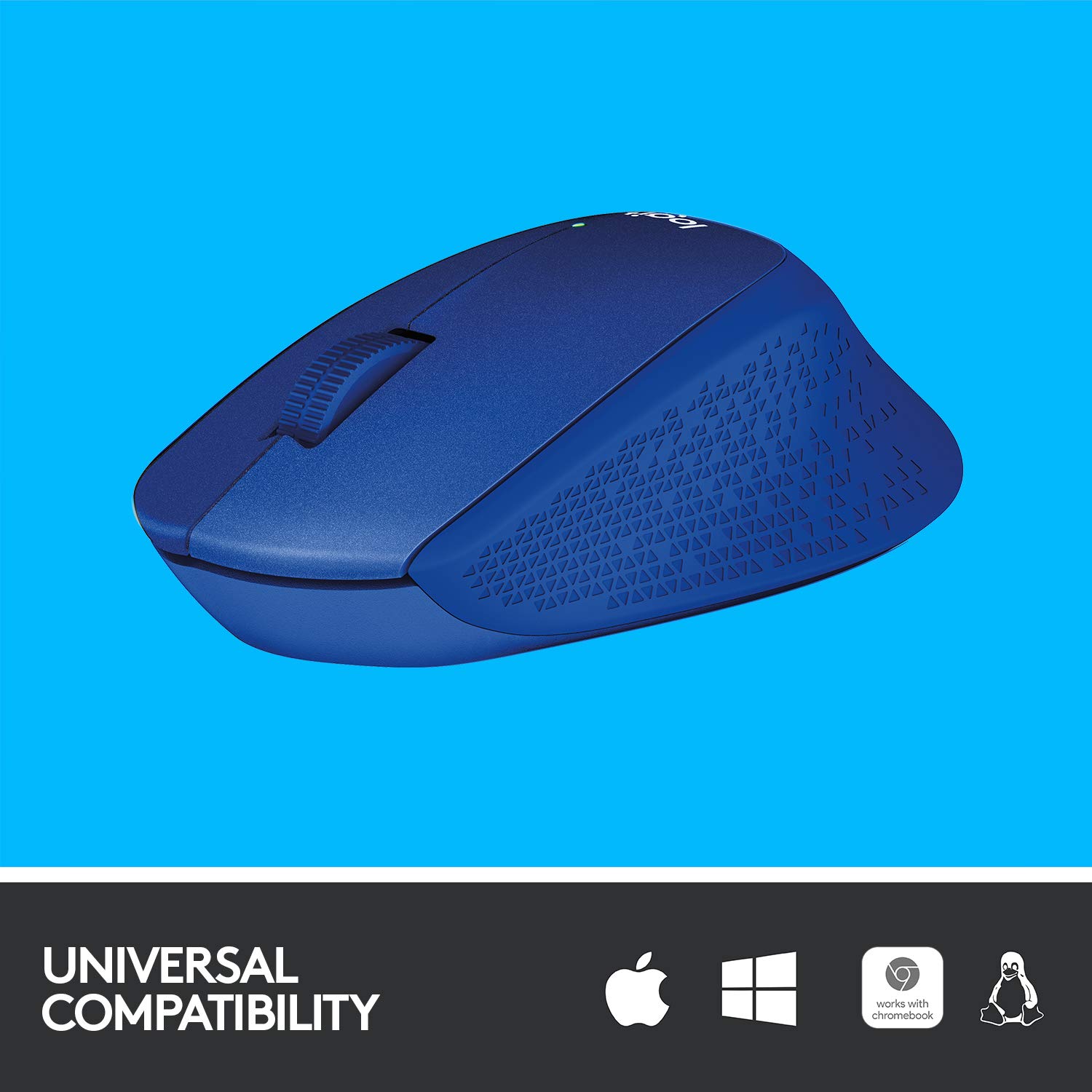 Chuột quang không dây Logitech M331 (xanh ) - Hãng Phân phối chính thức