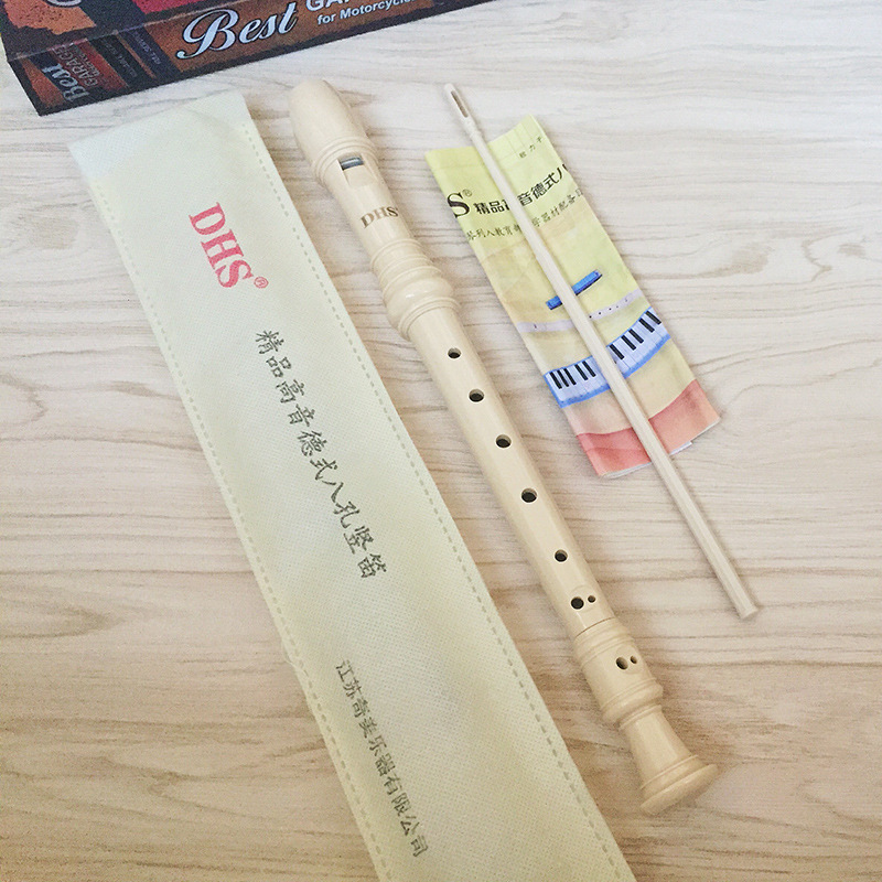 Qimei brand treble German clarinet beginner 6-hole 8-hole primary school children 6-hole 8-hole flute musical instrument