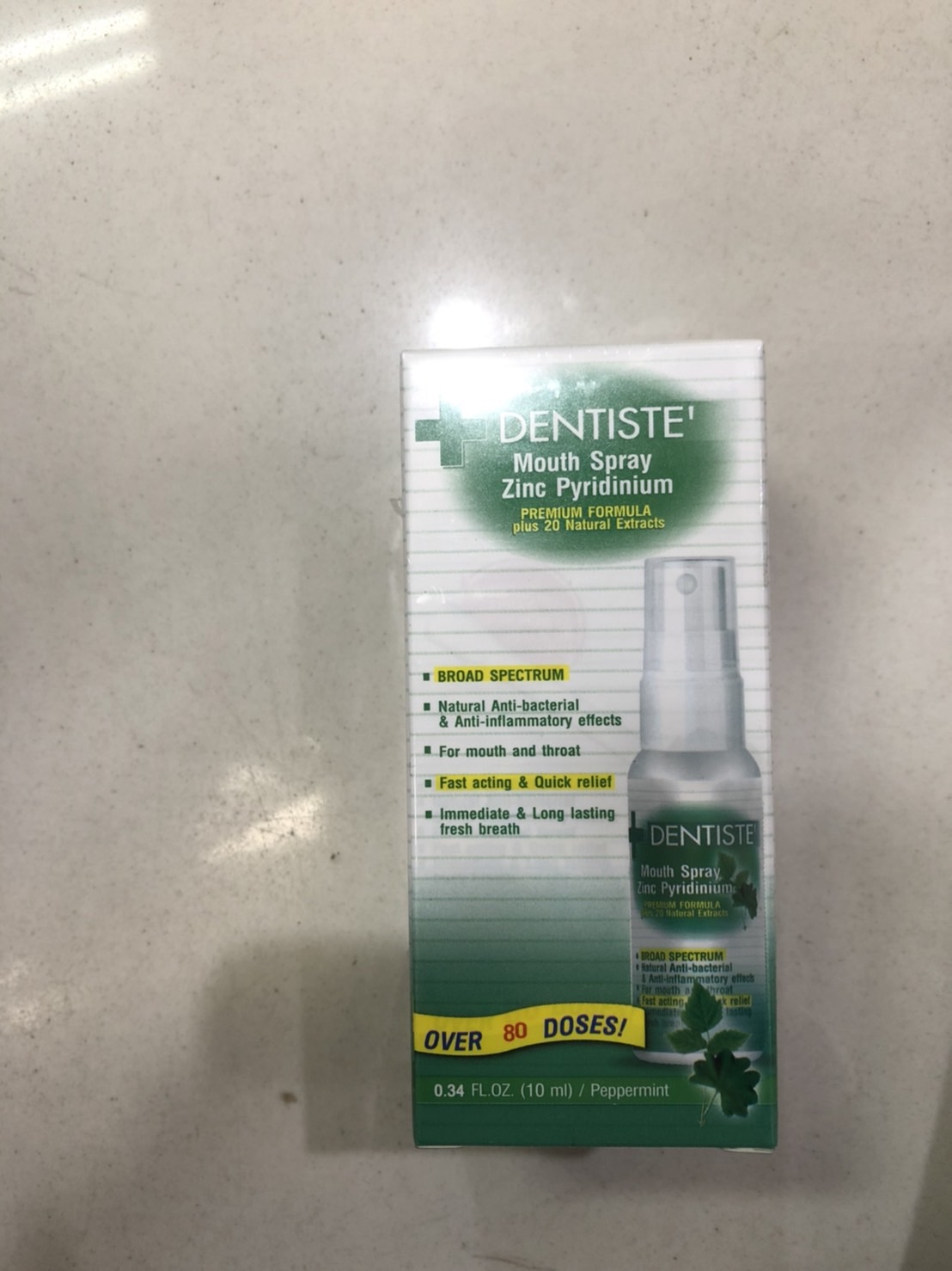 Dentiste Mouth Spray Zinc Pyridinium เดนทิสเต้ เมาท์ สเปรย์ ซิงค์ 20ml.และ10ml. Lazada.co.th