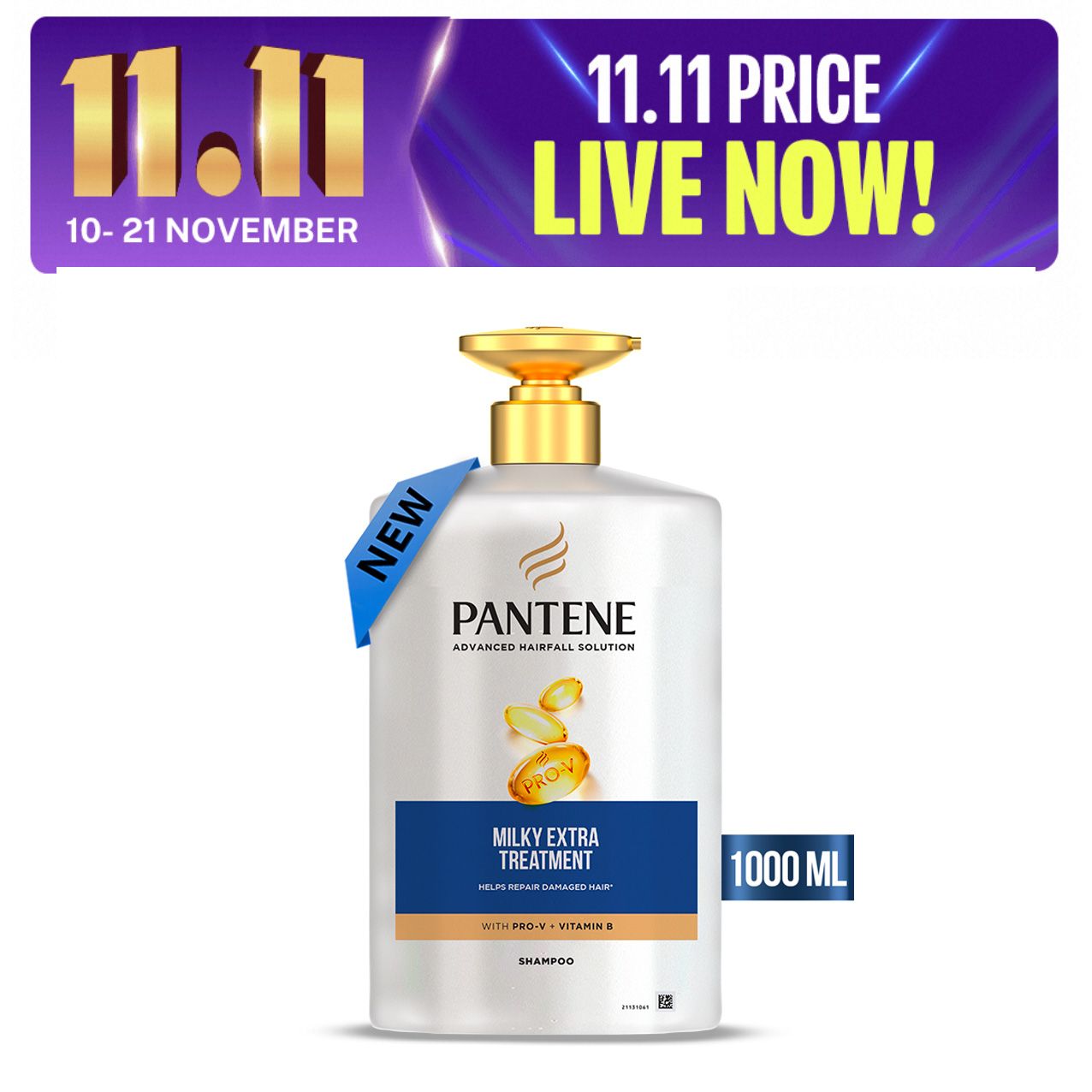 Pantene Milky Extra Treatment Shampoo 1000ml