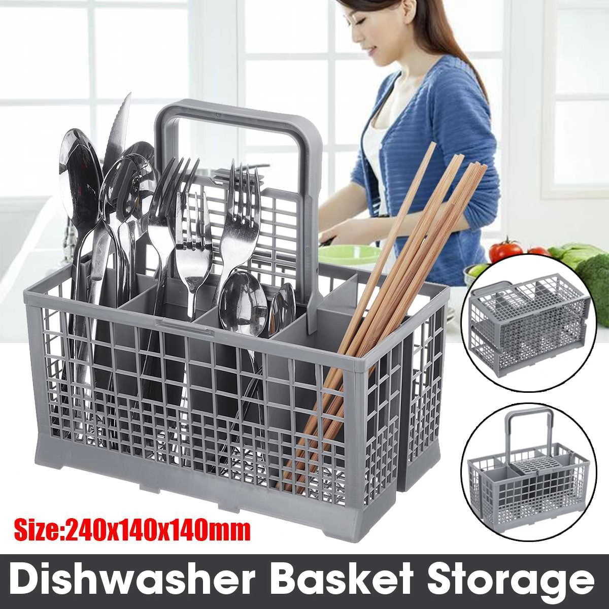 Universal Dishwasher Silverware Replacement Basket Utensil Cutlery