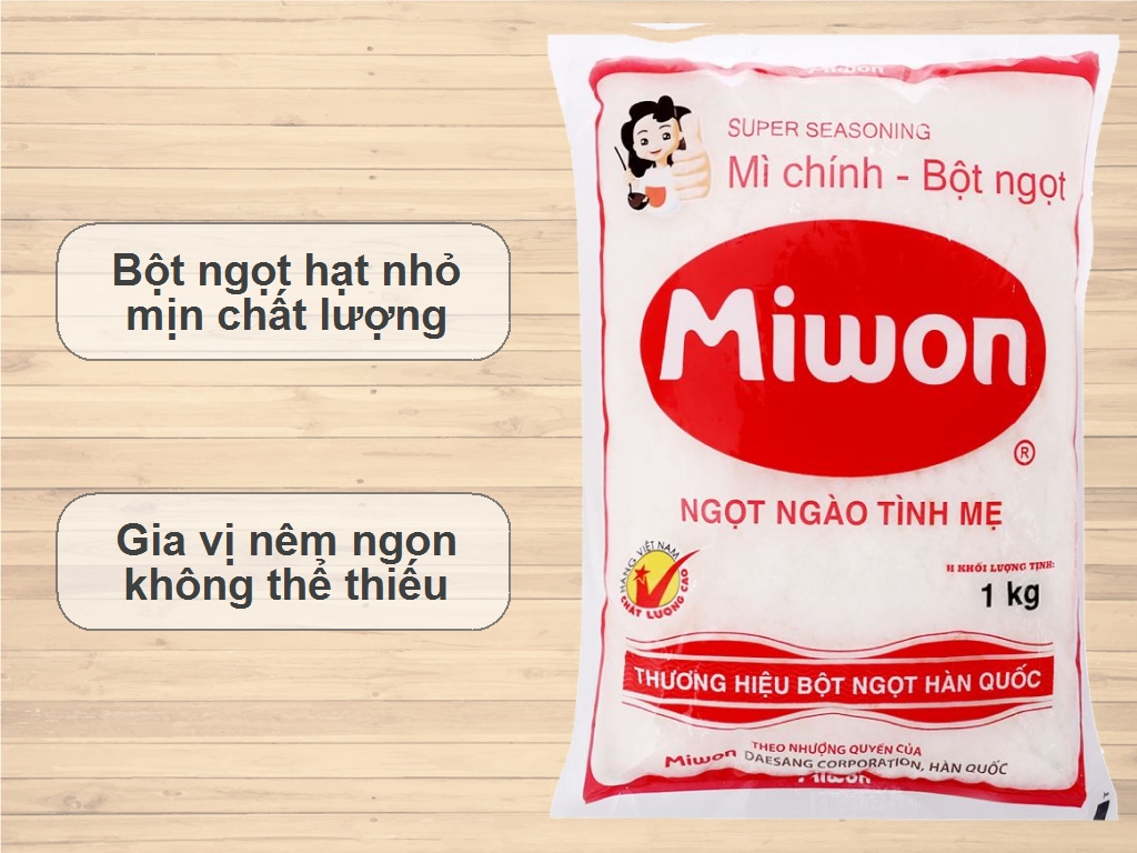 Bột ngọt hạt nhỏ Miwon