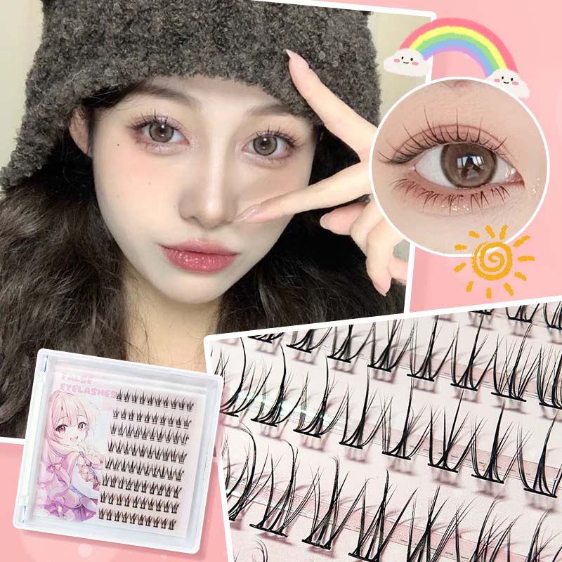 Derf Lông mi giả 3d dung lượng lớn lông mi giả có thể tái sử dụng kéo dài lông mi dài 8mm-10mm