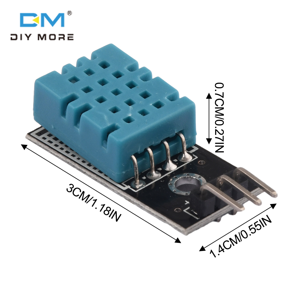 diymore DHT11 Temperature Humidity Sensor Module Digital Temperature Humidity Sensor 3.3V-5V with Dupont Wires
