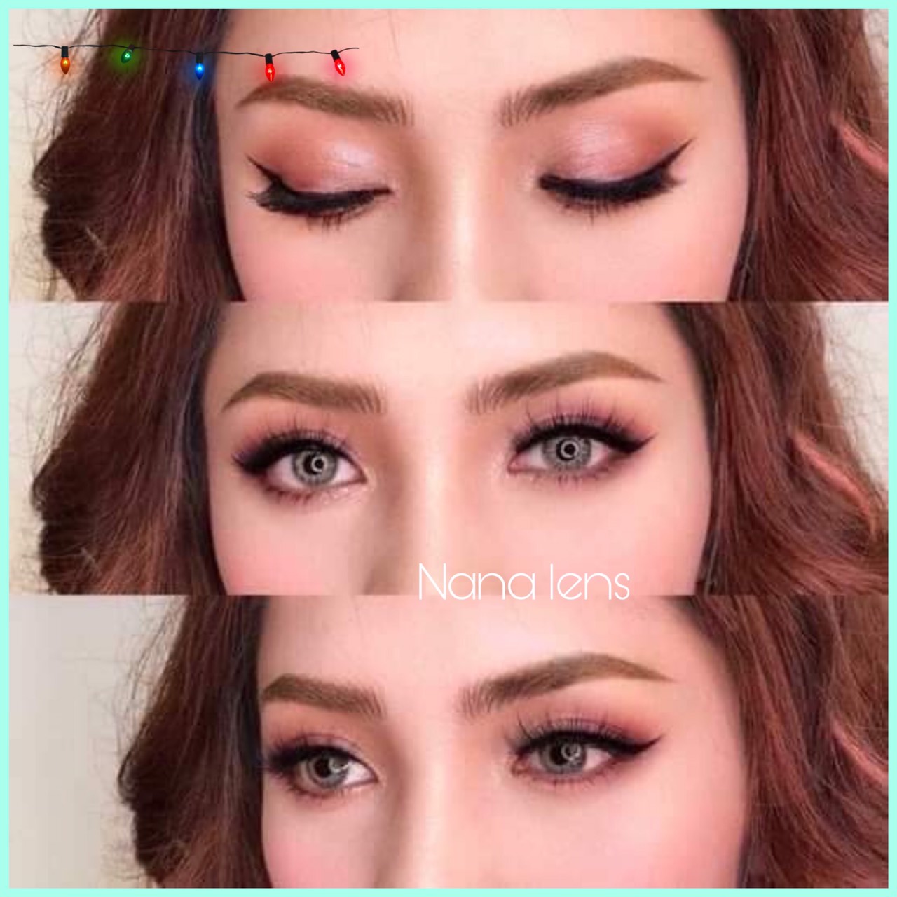 {Cá tính} Lens nâu Tây mắt cáo siêu cá tính sử dụng 1 năm giãn vừa chỉ có 0 độ (tặng kèm khay )