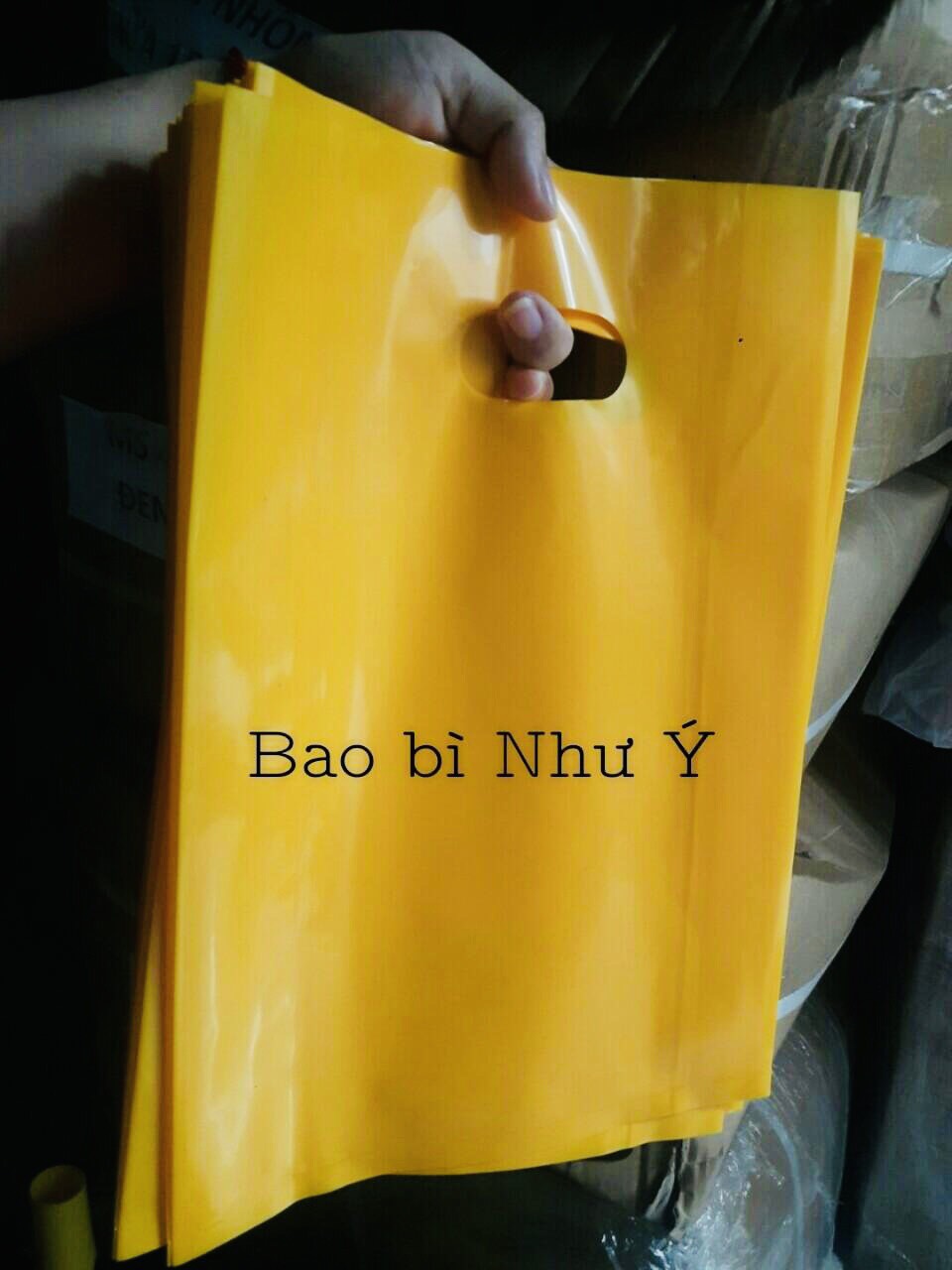 1KG(SIZE 30X42 MÀU VÀNG) TÚI PE BÓNG DẼO DAI, TÚI HẠT XOÀI GÓI HÀNG, XÁCH HÀNG