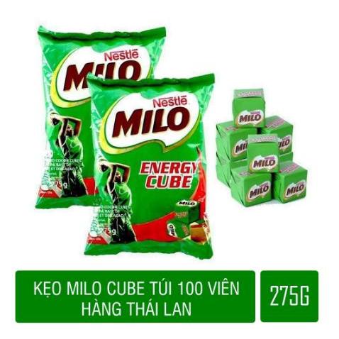 Kẹo Milo Cube Thái Lan 275g 100 viên date mới