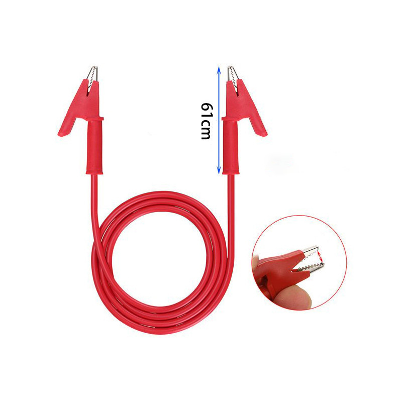 Dây kẹp silicon 2 đầu cá sấu 1m