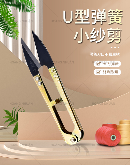 Kéo bấm chỉ sắt cán vàng vĩ 12 cây