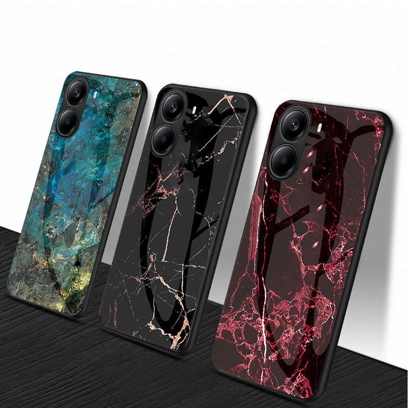 Phone%20case%20For%20Xiaomi%20Poco%20X7%20X7%20Pro%20Back%20cover%20Fashion%20Marble%20Hard%20Tempered%20Glass%20Protector%20Soft%20Silicone%20Cover%20For%20Xiaomi%20POCO%20X7%20Pro%20Cover%20cases%20-%20Image%205