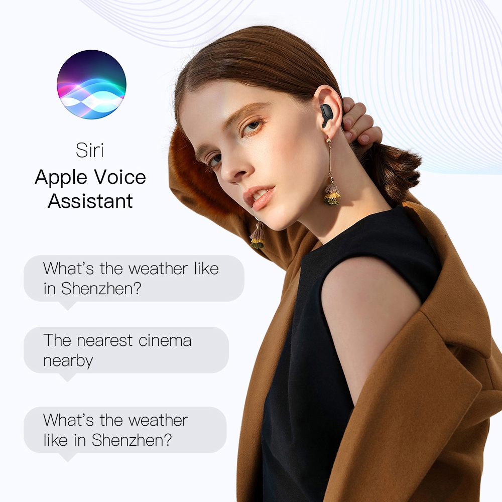 (Puluz)E6S LED Display Wireless Earphone TWS  Bluetooth V5.0 Headsets Waterproof Bluetooth Earbuds