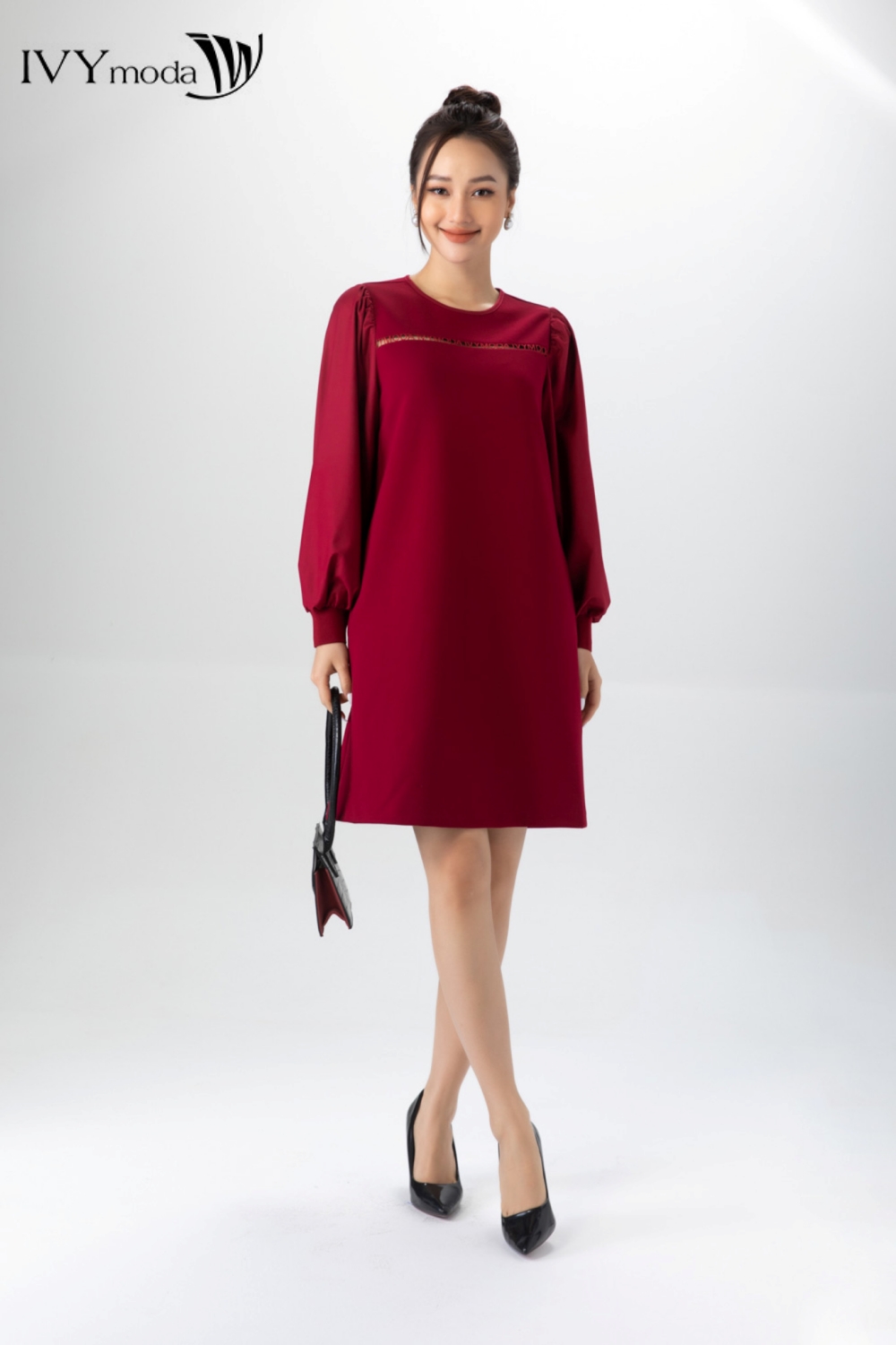 Đầm thun dáng suông IVY moda MS 42B9053