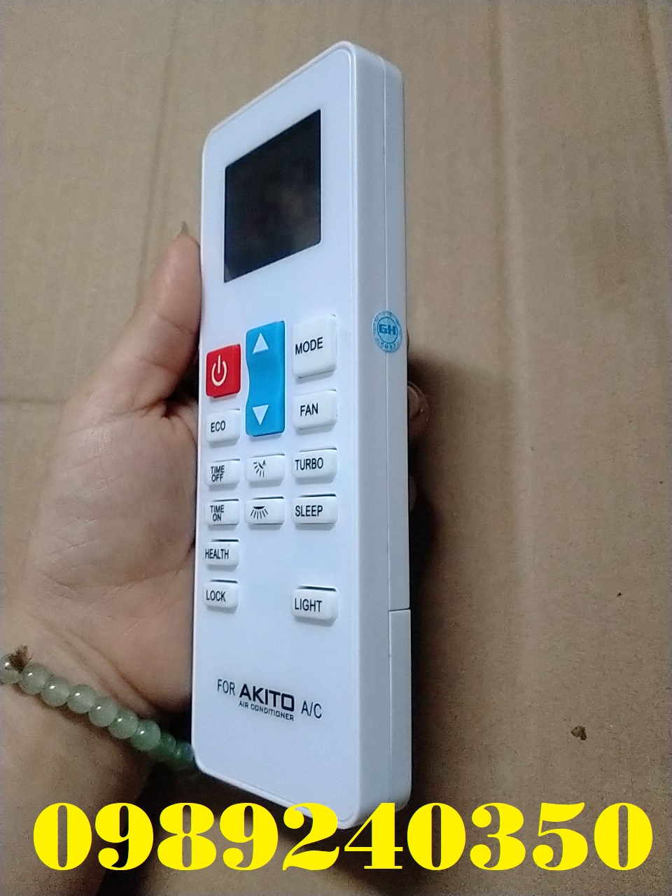 Remote điều khiển điều hòa máy lạnh Akito mới