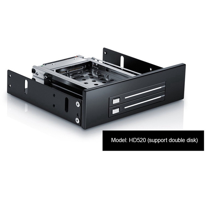 (REJY) Dual Bay SATA2 Hard Drive HDD SSD Tray Internal Mobile Rack ...