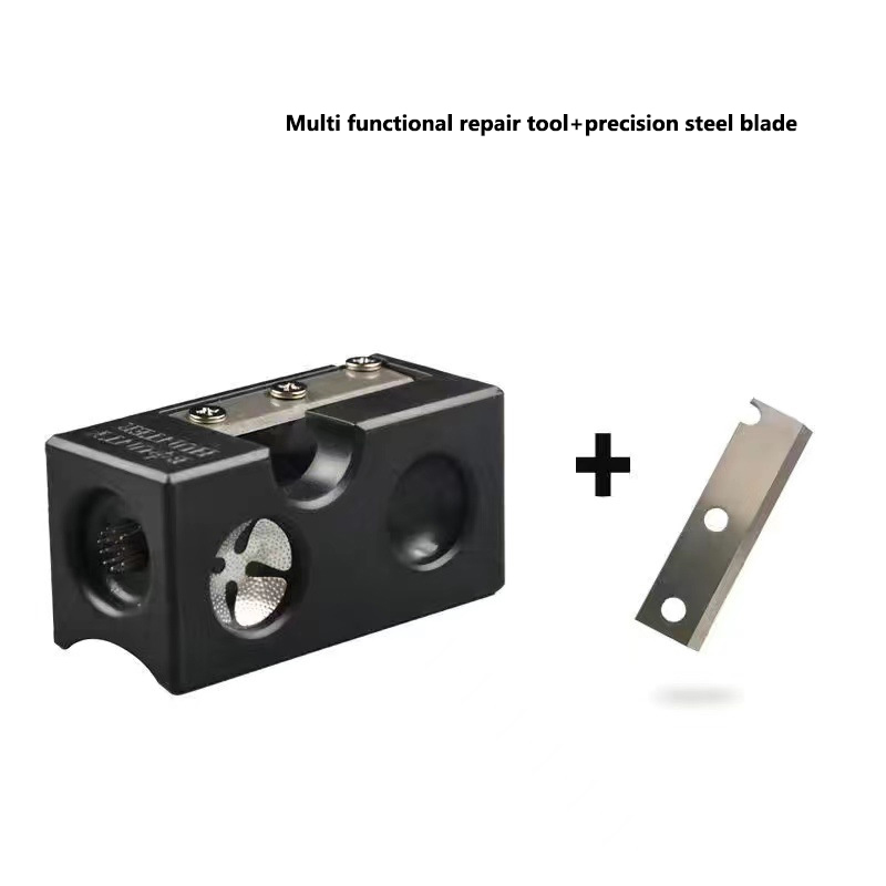Billiards club multifunctional leather head repair tool, club head cutting repair tool, pencil sharpener, arc grinder, large head repair rod