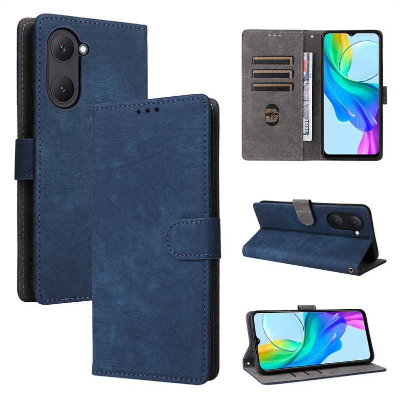 Vivo Y18e 4G/Y28S 5G Wallet Phone Case with RFID Blocking Credit Card Holder, PU Leather Flip Folio Case Wallet with Kickstand Protective Case.
