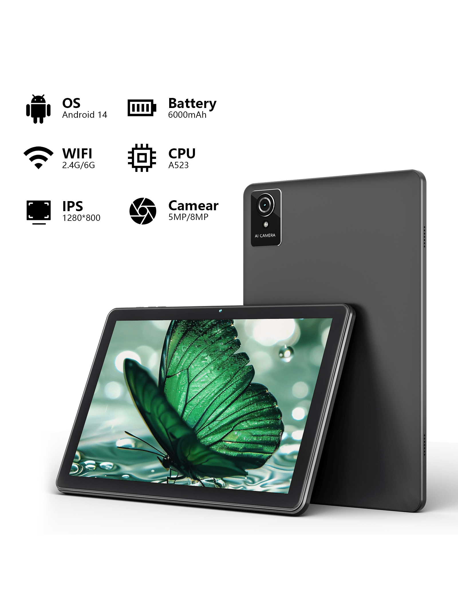 Qetupa 10.1 Inch Large Screen Android 14 Tablet Launched!4GB RAM +