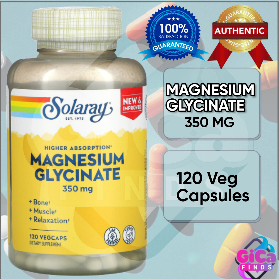 Solaray, High Absorption Magnesium Glycinate, 350 mg, 120 VegCaps ...