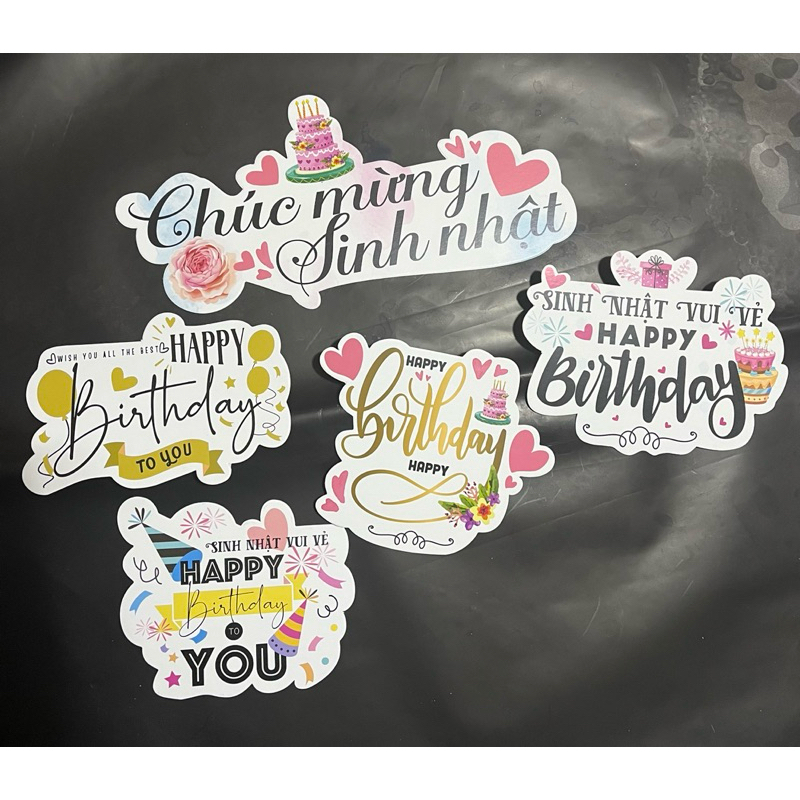Sét 10 cái banner chúc mừng sinh nhât