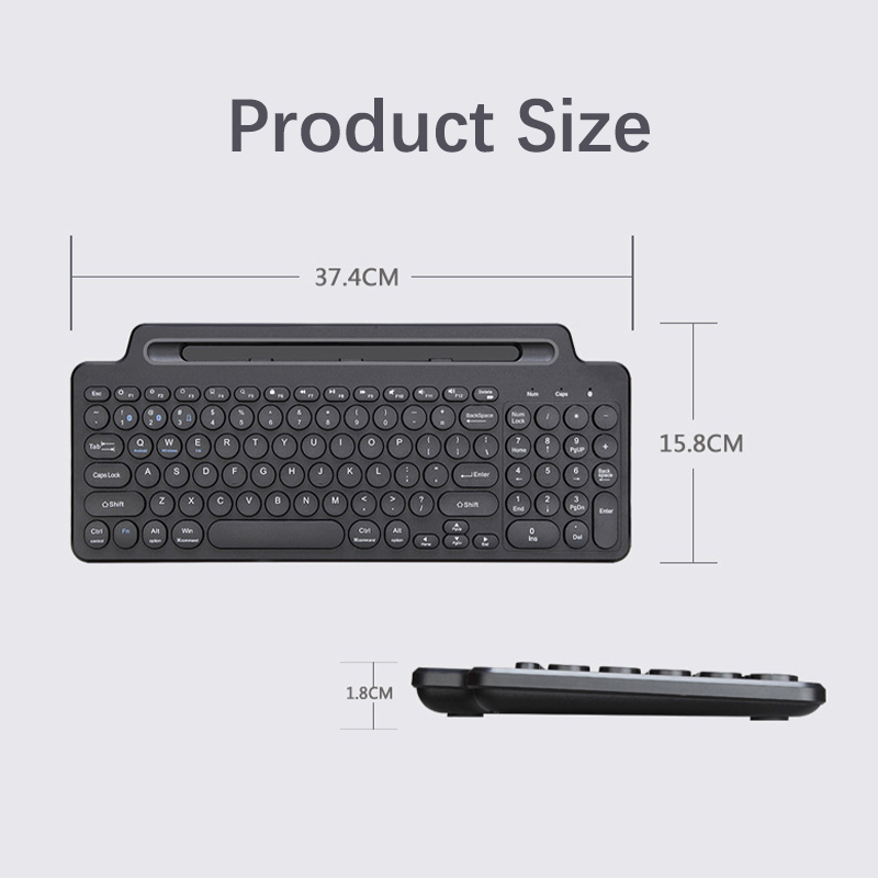 2.4G Bàn phím tương thích Bluetooth không dây với số chuột màn hình cảm ứng khe cắm thẻ Bàn phím số cho IOS/Android Máy tính để bàn laptop cho TV Box