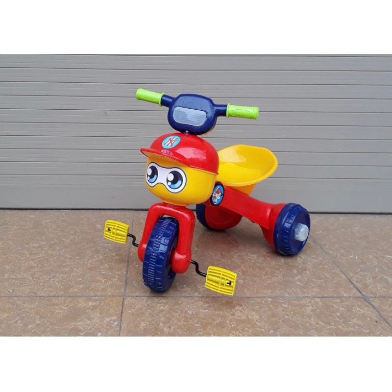Xe đạp 3 bánh có mũ,xe 3 bánh có đèn nhạc ,gấp gọn