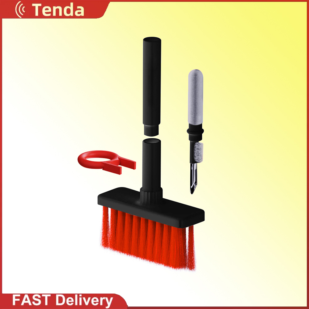 Protable 3 in 1 Multi-Purpose Keyboard Window Cleaning Brush Earbud Computer Keycap Puller