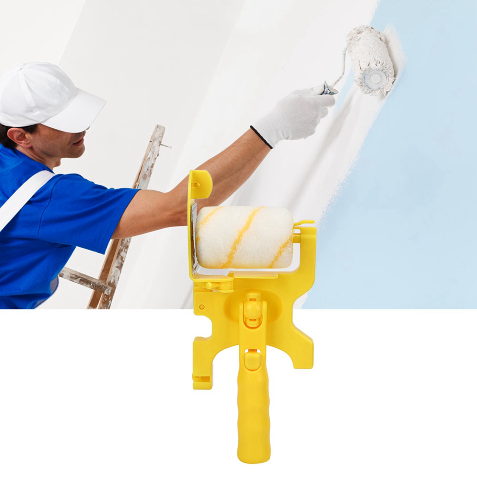 [Fancytoy] lăn sơn edger bàn chải cắt tỉa màu tách nhà tường phòng Trần Công cụ an toàn