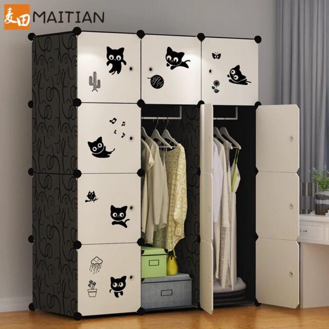 TỦ NHỰA LẮP GHÉP ĐA NĂNG 12 Ô