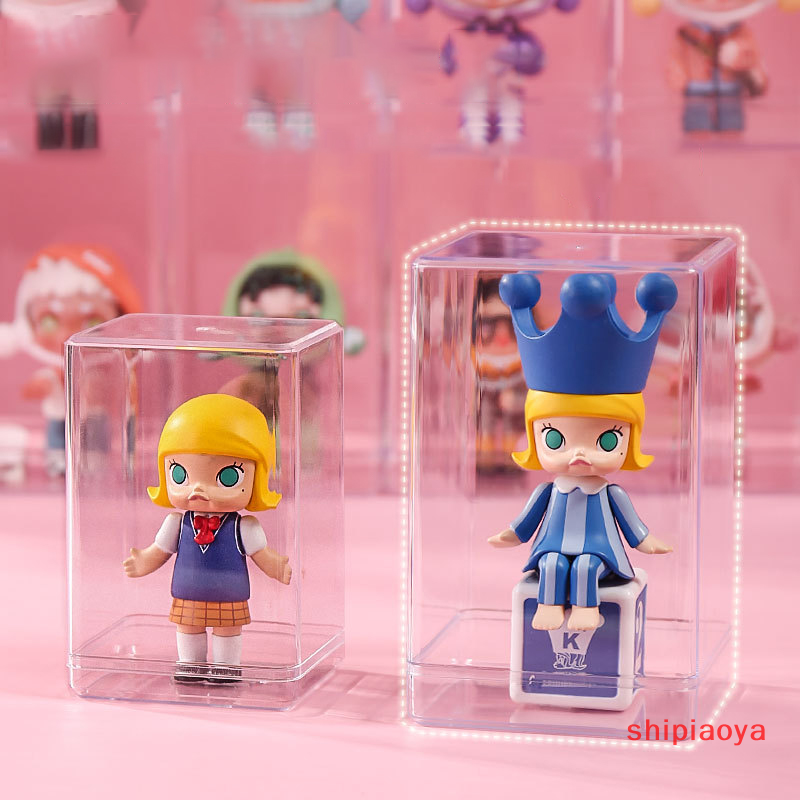 shipiaoya Stackable Acrylic Mystery Box Storage Display Frame Single Transparent Doll Box Display Stand Case Dust Proof Toys Collectible Artcrafts Boxes