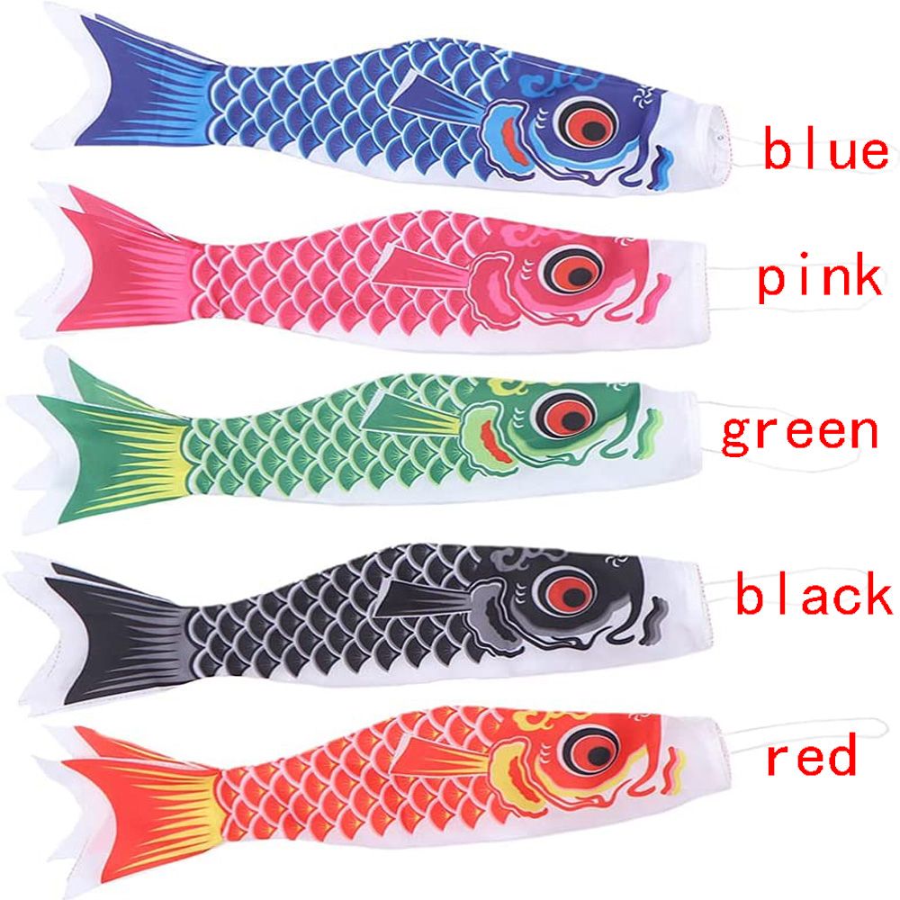 DFDFEGG Phòng Izakaya Trang chủ Ngoài trời Cờ treo Trang trí treo Windsock Cá chép Nhật Bản Người phát trực tiếp Cờ cá