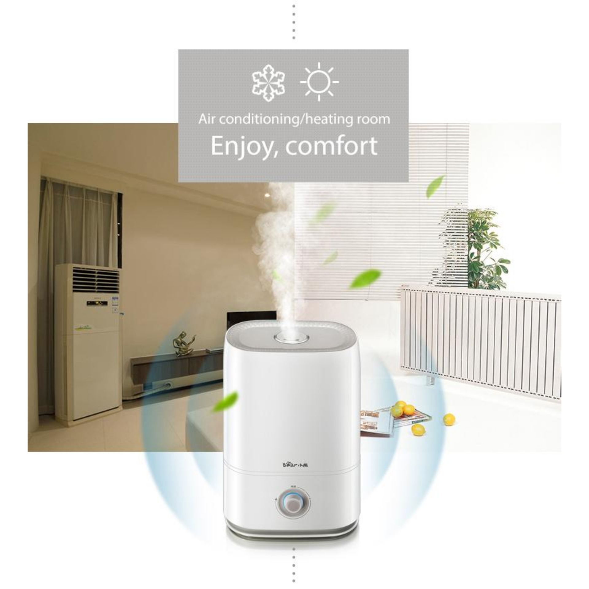 Bear Air Humidifier JSQC50Q1 Air Purifier Household Office 5L Large