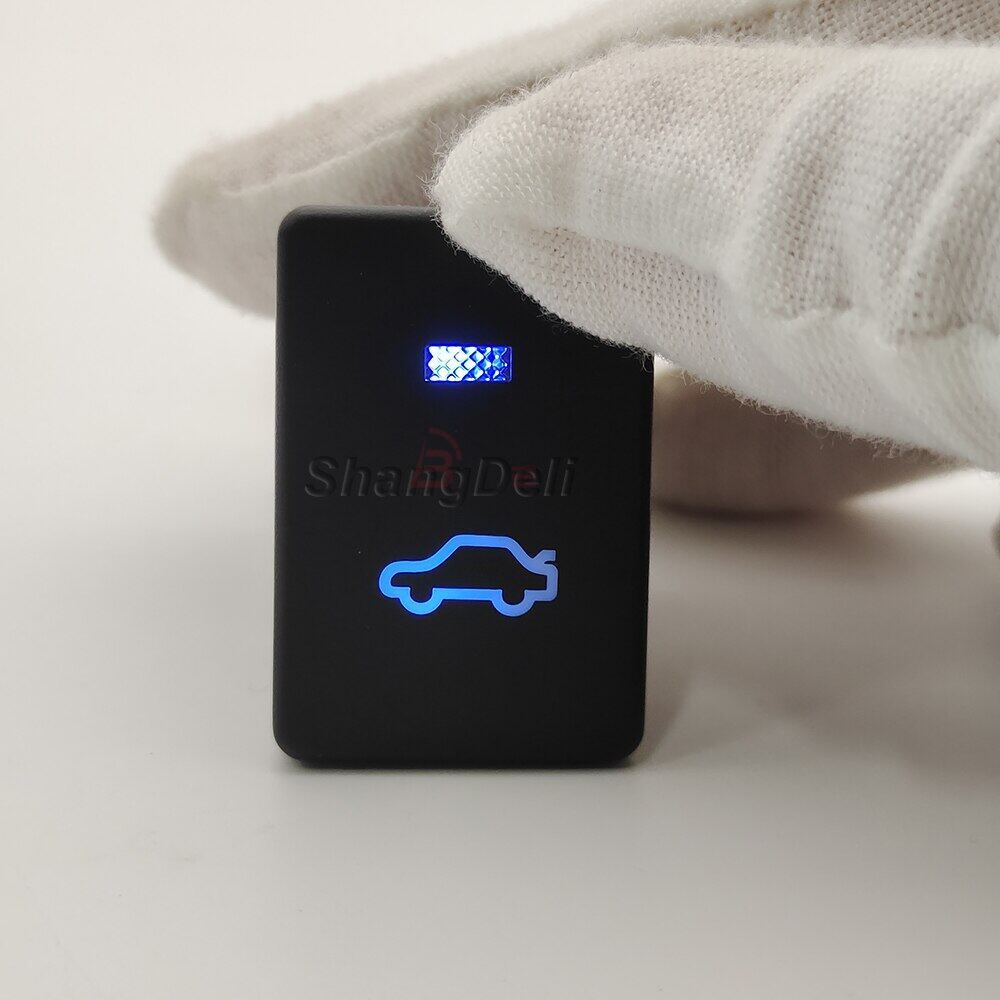 1pc Car LED Light Control Rear Tailgate Boot Release Trunk Switch Push Button for Toyota Camry 50 Prius Corolla PRADO RAV4