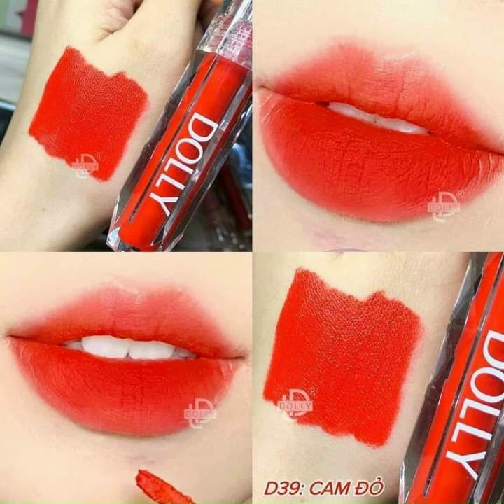 Son kem siêu lì Set 3 cây chính hãng Dolly ( lựa màu son tùy thích )