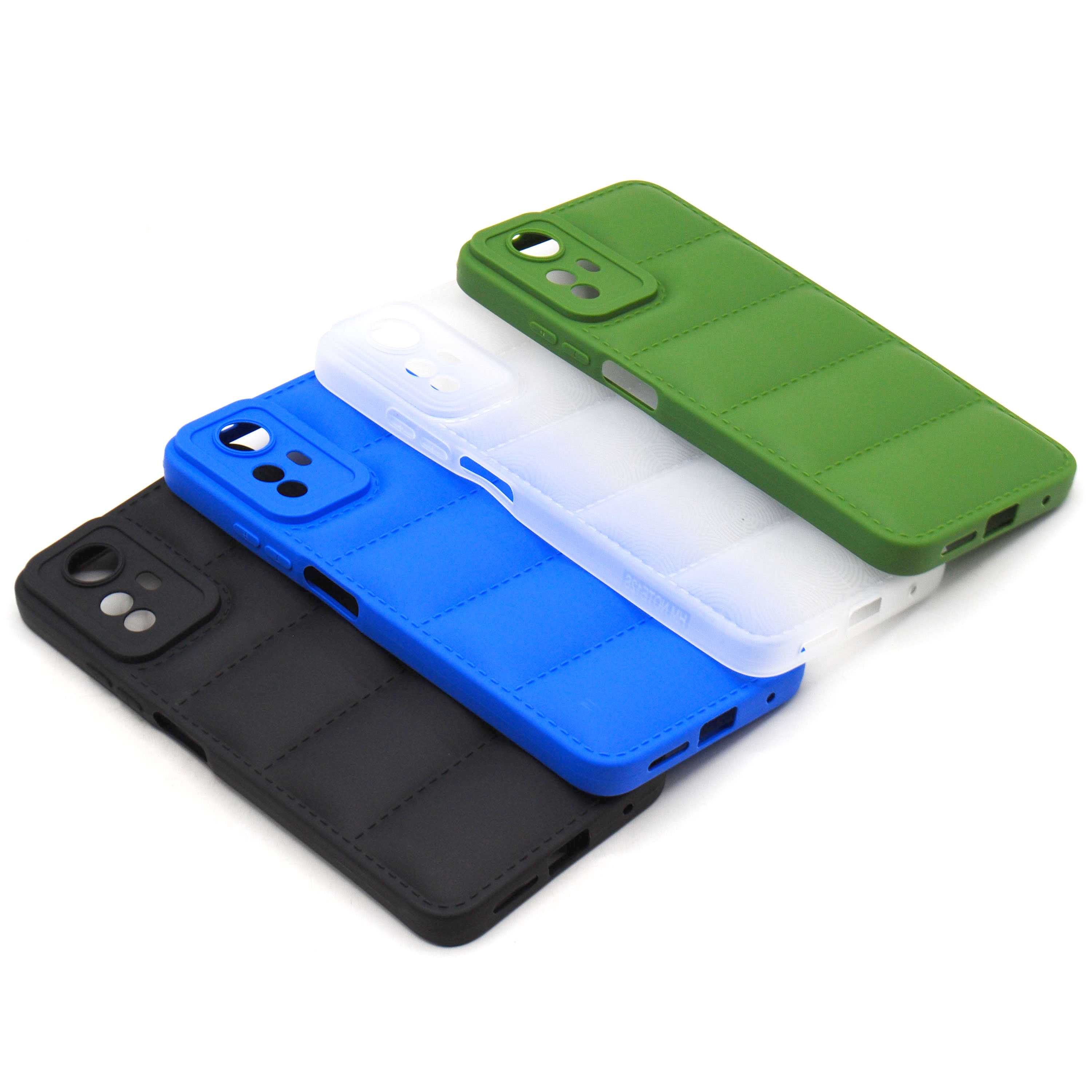 Xiaomi Redmi Note 12s Back Cover Multicolour Soft Puff Case For Redmi Note 12s