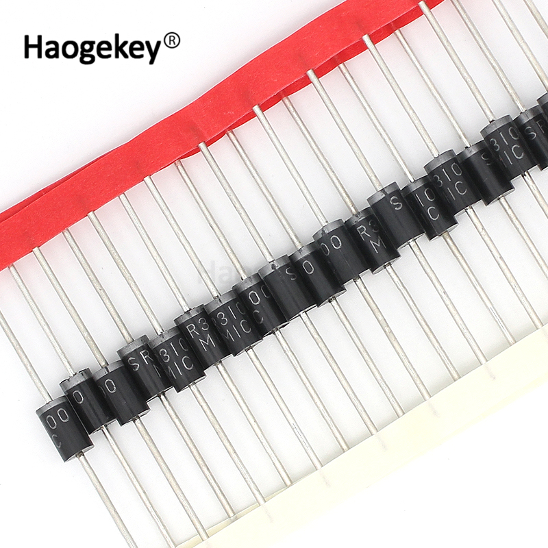20 Chiếc Đi-ốt Schottky SR3100 DO-27 3A 100V