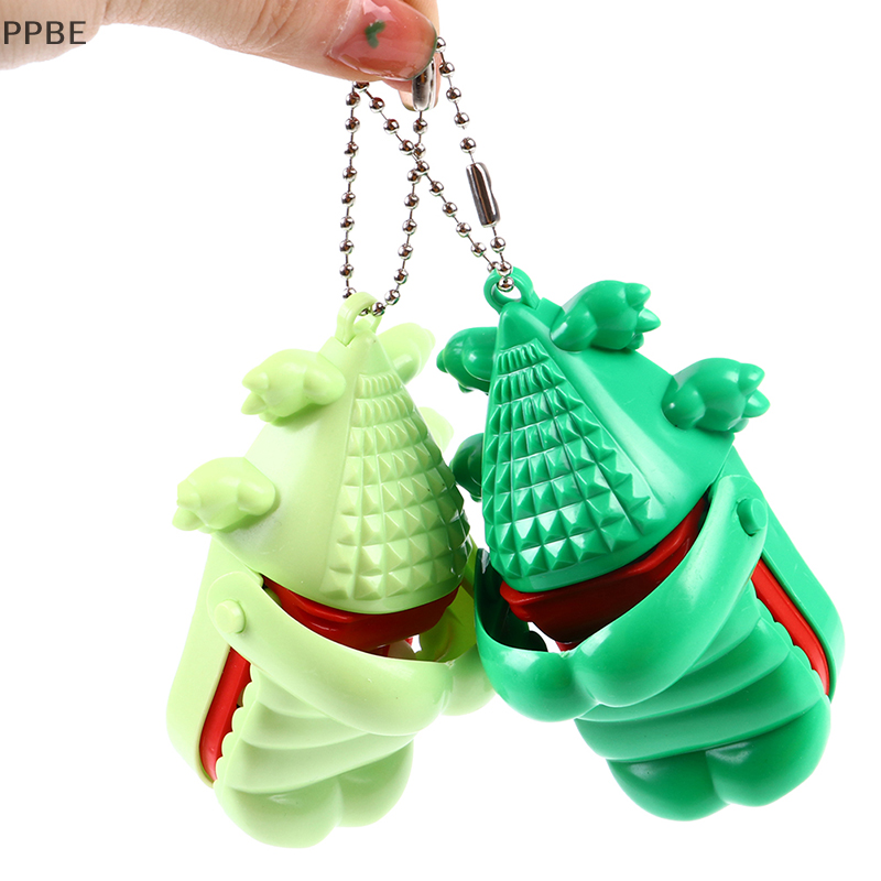 NEW ARRIVAL Creative Small Crocodile Mouth Dentist Bite Finger Game Gags Toy With Keychain