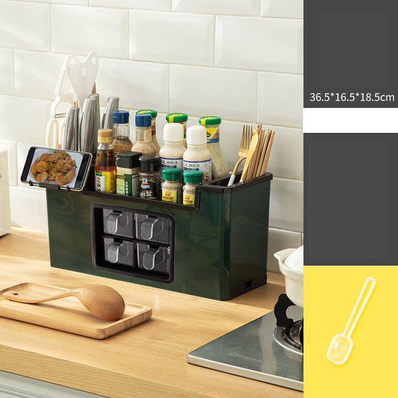 NFA Seasoning box combination set of household kitchen supplies one multi-grid salt MSG seasoning bottle jar seasoning bottle shelf