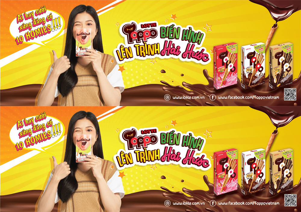 Bánh que Lotte Toppo hộp 40g