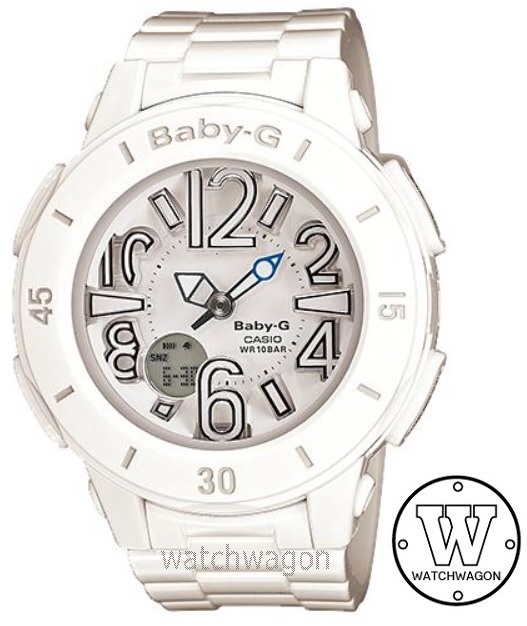 Casio Baby-G  BGA-170-7B1 White Resin Band Ladies Watch