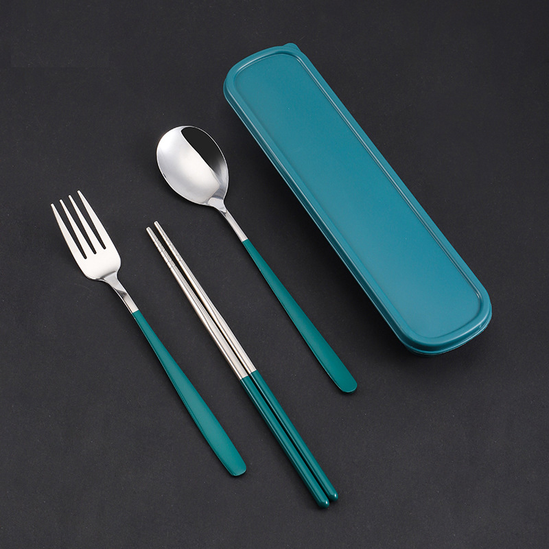 Cutlery%20Set%20Forks%20Chopsticks%20Spoons%203%20In%201%20Stainless%20Steel%20Dinnerware%20With%20Box%20-%20Image%203