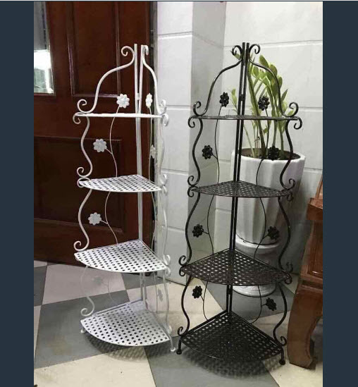 Kệ góc sắt hoa leo 4 tầng - Kệ góc sắt hoa leo 4 tầng