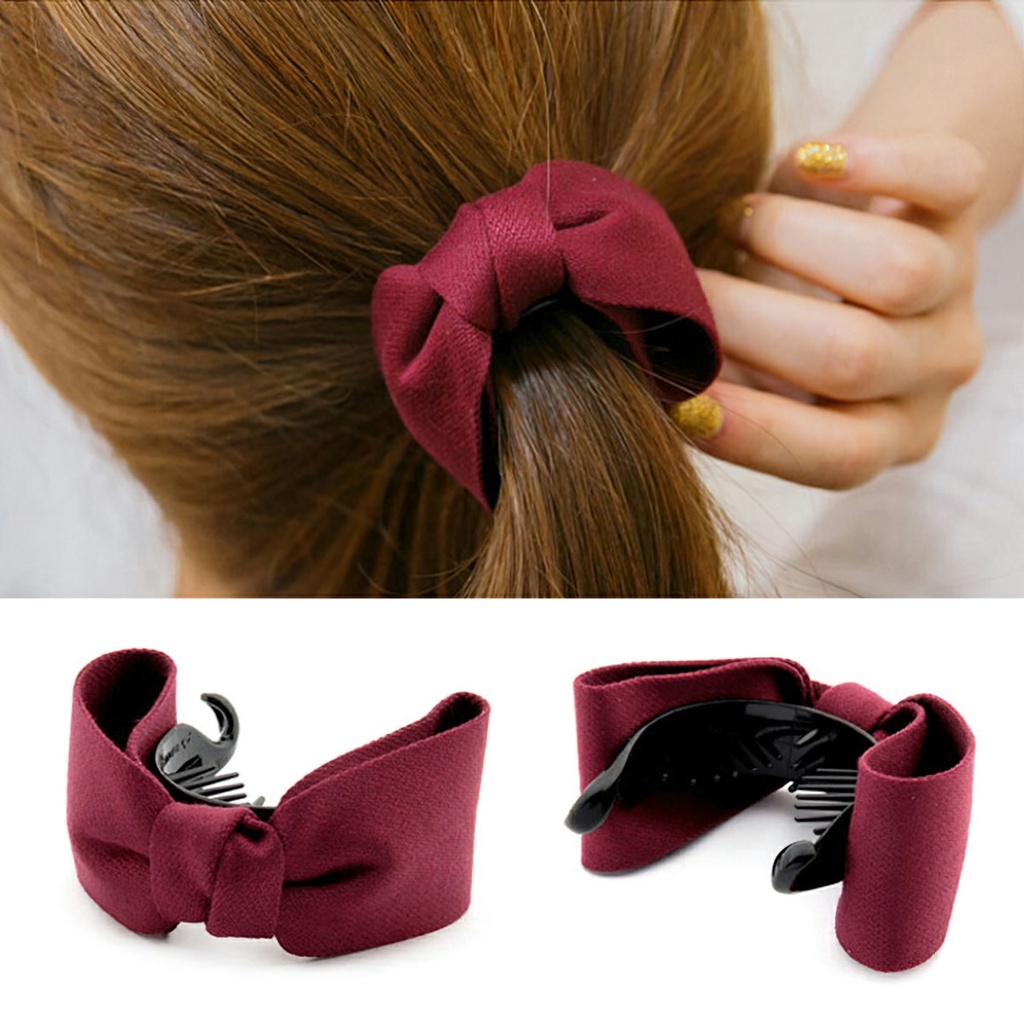 Lumbley multi-colored hair bows thick hair clip-