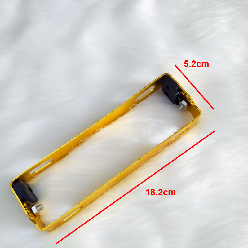 Pát nâng hạ biển số xe máy ( nhôm CNC VÀNG)