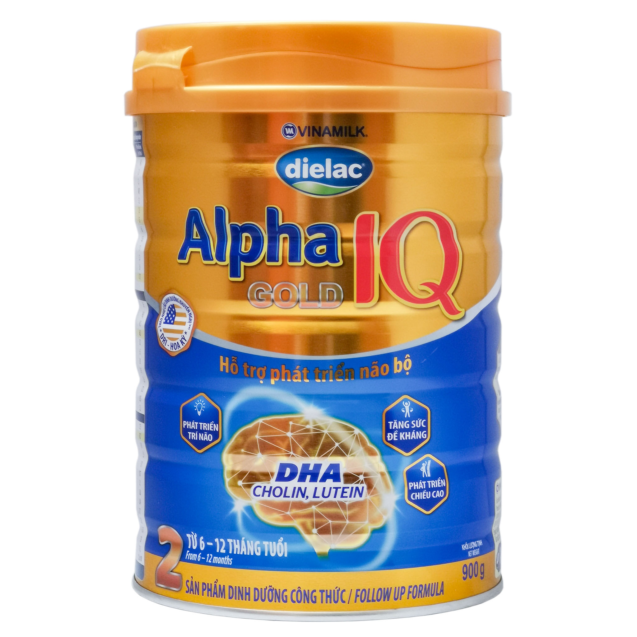 Sữa Dielac Alpha Gold IQ số 2 --- 900g (Date: 01/2024)