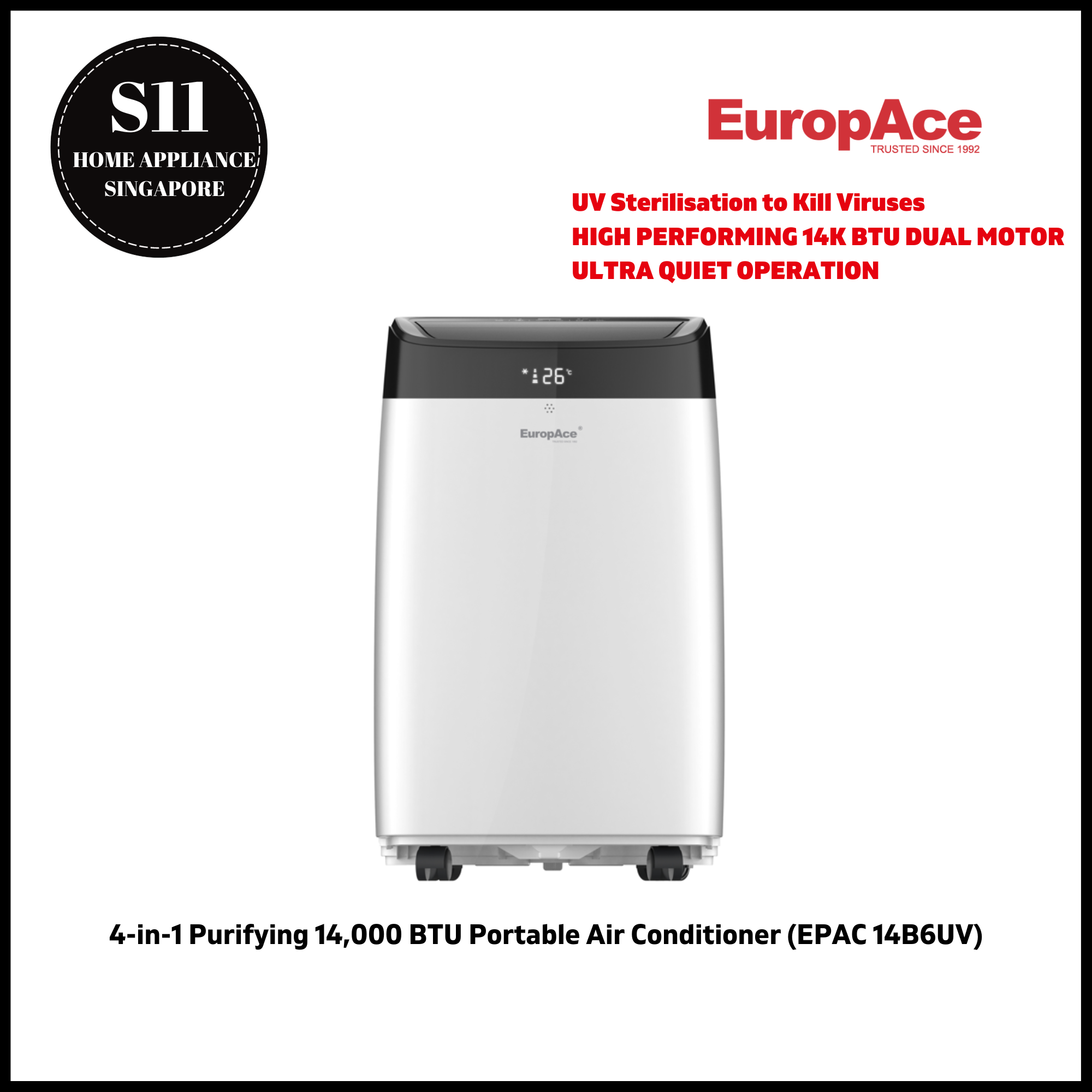 europace 14000 btu portable aircon