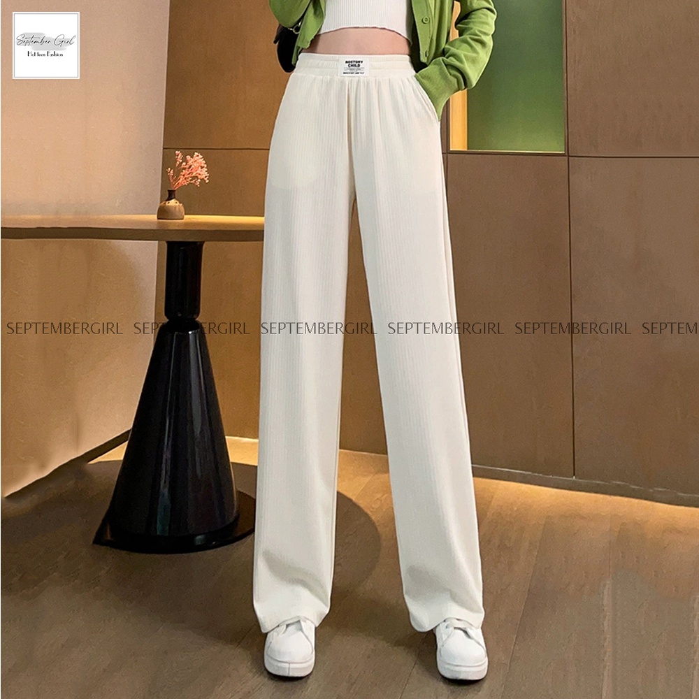 Quần culottes ống suông thun tăm thời trang forhimcs2 QUAN NU 002