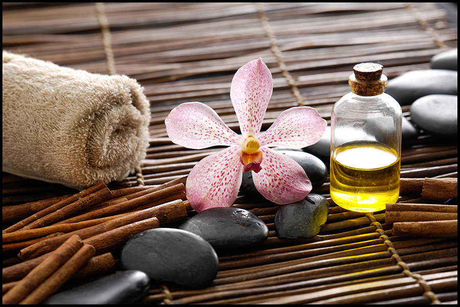 Tranh dán tường massage đá nóng trang trí spa beauty salon tiệm nail tiệm tóc nhiều mẫu mã và kích thước